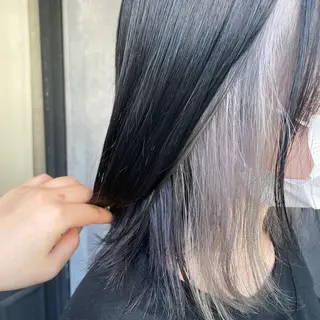 ミディアム カラー レイヤーカット/ ダブルカラー/ナナミのヘアスタイル