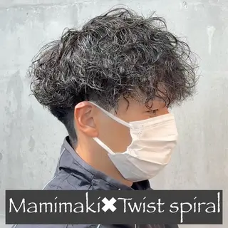 ミディアム パーマ ヘアアレンジ メンズ MENIN メンズ サロン 望月 涼太のヘアスタイル
