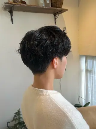パーマ メンズ 柳川沙羅 🌿透明感カラーのヘアスタイル
