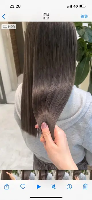 ロング カラー パーマ ヘアアレンジ メンズ キッズ ネイル マツエク・マツパ アイブロウ KANAMI 🌏のヘアスタイル