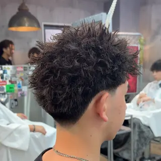 ショート パーマ ヘアアレンジ メンズ MENIN メンズ サロン 望月 涼太のヘアスタイル