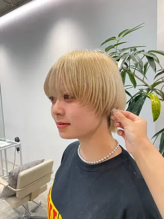 ショート 表参道レイヤーカット 髪質改善山岸季生のヘアスタイル