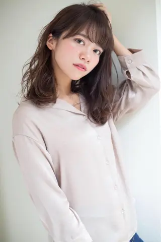 セミロング カラー パーマ ヘアアレンジ 髪質改善/縮毛矯正/ ボブ/槌矢圭悟のヘアスタイル