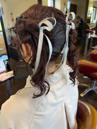 ミディアム ヘアアレンジ 🌿 ܸAir 透明感🌱西村知佳のヘアスタイル