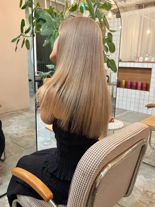 セミロング カラー 林 蓮/レイヤー /透明感カラーのヘアスタイル