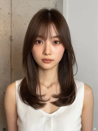 セミロング 中島 春輝のヘアスタイル