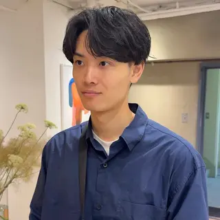 ショート パーマ メンズ ニュアンスパーマ 田形清流のヘアスタイル