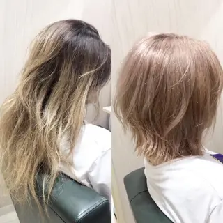 ミディアム 坂 直樹のヘアスタイル