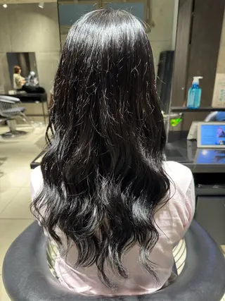 カラー 艶カラー 梨菜💜のヘアスタイル