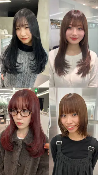 ミディアム レイヤー特化/渋谷 rinのヘアスタイル
