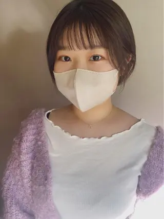 ショート カラー ヘアアレンジ moanin モーニンのヘアスタイル