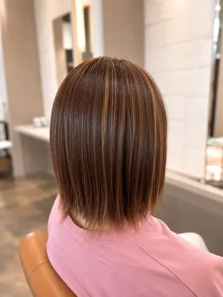 ミディアム RITZ 清水/韓国風レイヤーのヘアスタイル