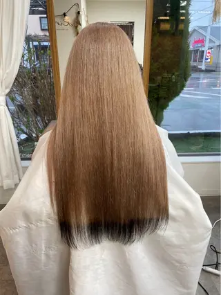 カラー ブリーチカラー HAZUKI🦖のヘアスタイル