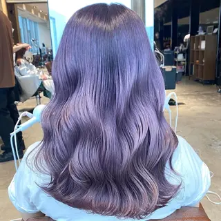 セミロング カラー 顔まわりの神様✨ 透明感カラー藤嶋秀幸のヘアスタイル