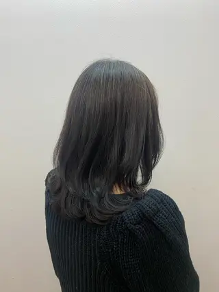 ミディアム 染谷 れなのヘアスタイル