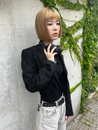 ショート masa/ボブ特化/ ぷつっとボブのヘアスタイル