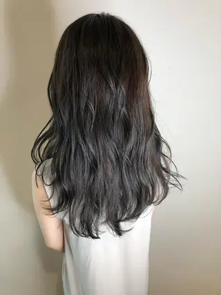 セミロング カラー ヘアアレンジ 髪質改善 MAKIのヘアスタイル