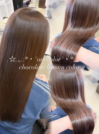 ミディアム カラー 🤎韓国ヘア ベージュ まゆか🤎のヘアスタイル