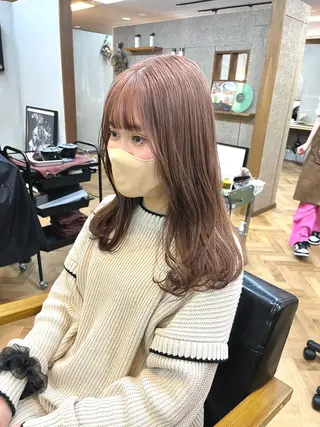 ロング カラー ena/ブリーチなし 透明感・レイヤー🎀のヘアスタイル