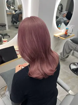 セミロング ベージュ⟡˖レイヤー ˖ ࣪⊹あずきのヘアスタイル