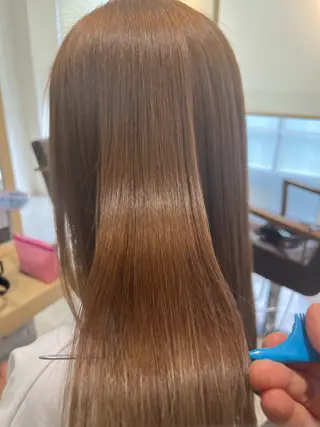 ロング カラー パーマ nicahair maiのヘアスタイル