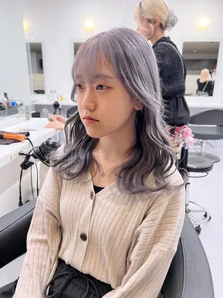 ロング カラー パーマ ヘアアレンジ メンズ 上品＆韓国風 🥀海心🥀のヘアスタイル