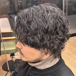 パーマ メンズ メンズパーマ/メンズ カット/たばたよしきのヘアスタイル