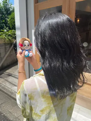 ミディアム カラー REONA🪽✨薬院 レイヤーカット🫧のヘアスタイル