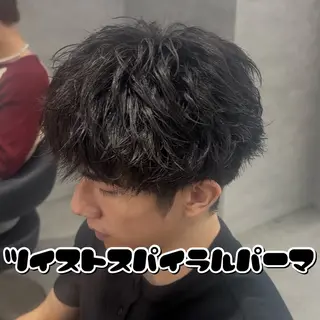 パーマ メンズ メンズ特化🥀 ハイトーン🥀韓国系のヘアスタイル