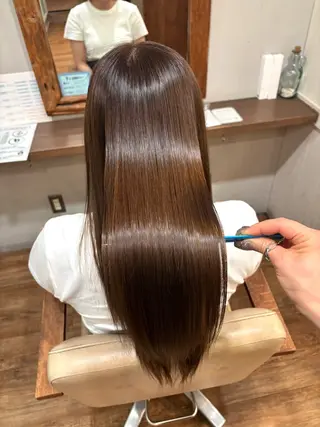 ロング あべ ゆうか🪽艶髪のヘアスタイル