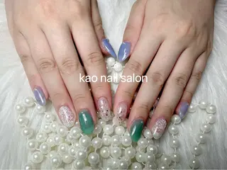 ネイル kao nail マグネット/長さだしのネイルデザイン