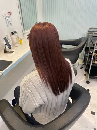カラー 🇰🇷韓流暖色ヘア 🍒saaya🍒のヘアスタイル