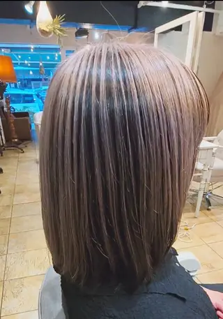 カラー ミディアム 田窪 泰成のヘアスタイル