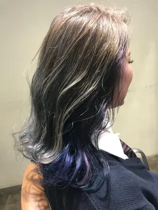 ミディアム カラー パーマ ヘアアレンジ メンズ キッズ ネイル マツエク・マツパ サロンドミルク 渋谷高比良のヘアスタイル