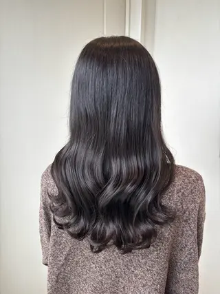 セミロング 米倉 柚葉のヘアスタイル