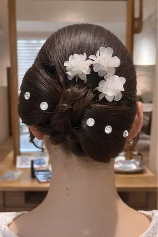 セミロング ヘアアレンジ 🎀ツヤ髪×モテヘア 🎀池袋/カナエのヘアスタイル