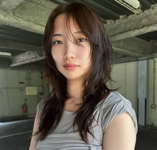 ロング カラー ハッシュカット カシマハヤトのヘアスタイル