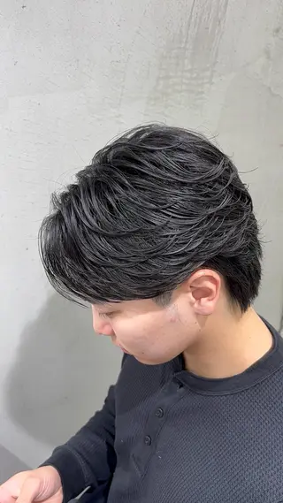 ショート パーマ メンズ 名古屋メンズパーマ /松井生のヘアスタイル
