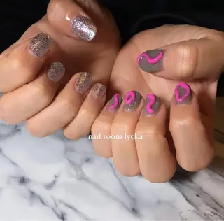 ネイル ネイルルームリッカ 𝐦𝐚𝐲𝐮のネイルデザイン