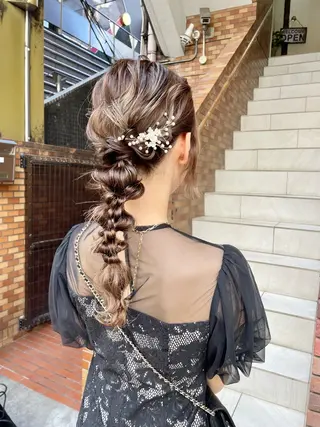 ヘアアレンジ 韓国ヘアー🇰🇷 MIWAのヘアスタイル