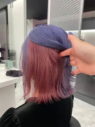 ショート 💖似合わせカラー ブリーチ💖レイヤーのヘアスタイル