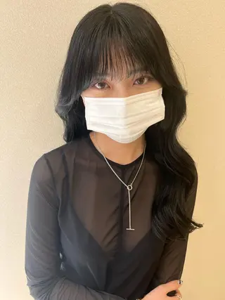 ロング カラー 外国人対応 佐久間のヘアスタイル