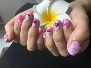 ネイル Mana ·͜· ❤︎のネイルデザイン