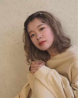 ミディアム カラー satsuki レイヤー・暖色のヘアスタイル