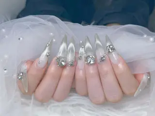 ロング カラー Bling Salonのネイルデザイン