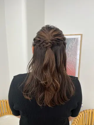 ヘアアレンジ 暖色ツヤ髪/ブリーチ ⭐️honokaのヘアスタイル