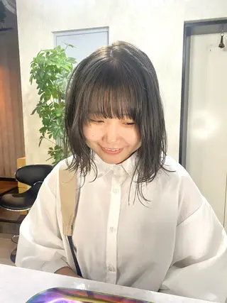ショート カラー 白髪ぼかし/ショート /ミニボブだいじのヘアスタイル