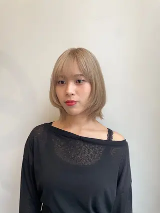 ミディアム ナチュラルカラー 児玉優香のヘアスタイル