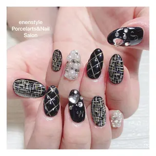 ミディアム ネイル 🐾enen style 🐾のネイルデザイン