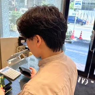 パーマ メンズ 鈴木 美香のヘアスタイル